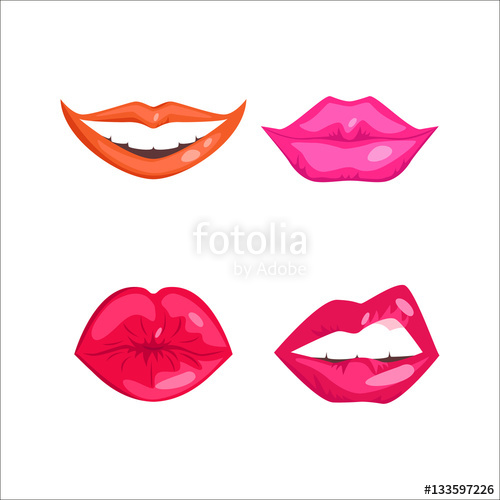 500x500 Woman Lips Vector Illustration Stock Image And Royalty Free