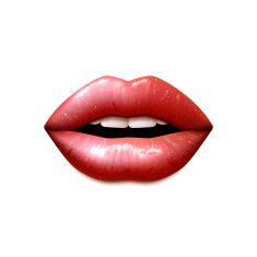 235x235 Realistic Female Lips Vector Art Illustration Line Art Art