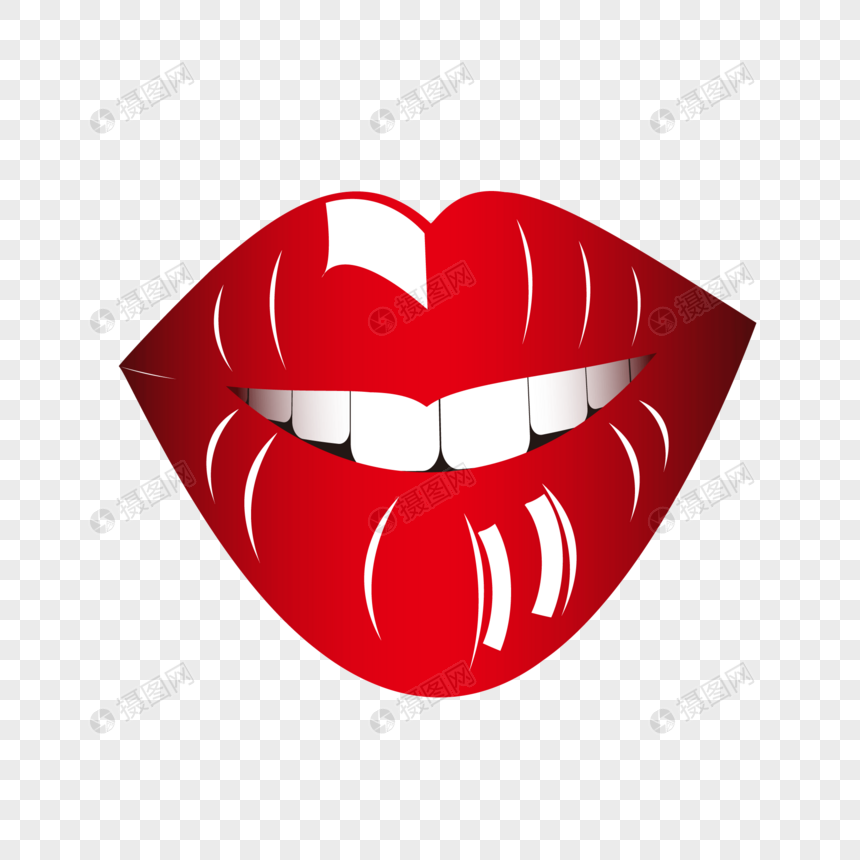 860x860 Cartoon Red Lips Vector Material Png Image Picture Free Download
