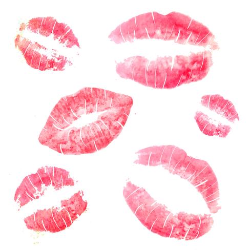 Lipstick Kiss Vector
