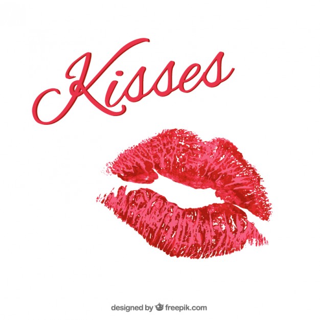 626x626 Lipstick Kisses Vector Free Download