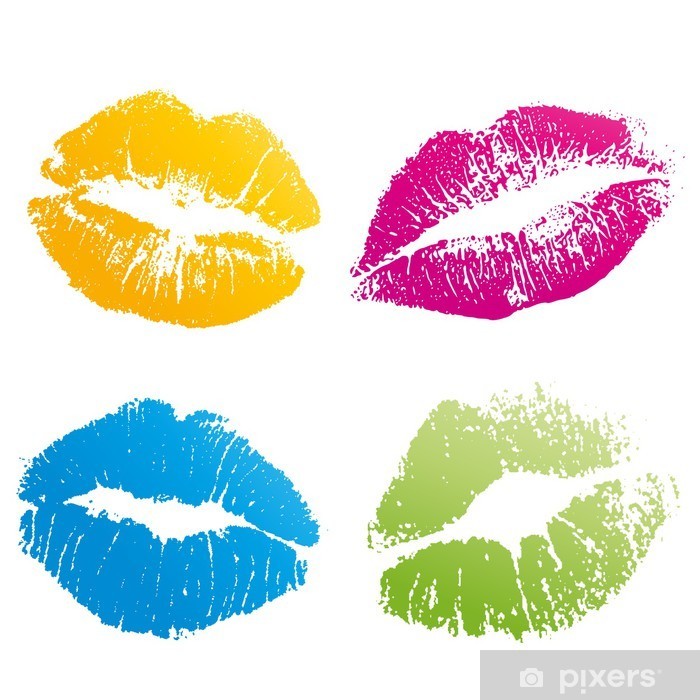 700x700 Sexy Lipstick Kiss Vector Poster