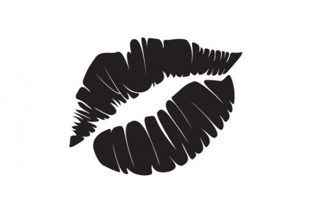 626x431 Lipstick Kiss Vector