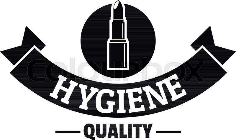 800x476 Hygiene Lipstick Logo Simple Stock Vector Colourbox