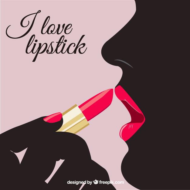 626x626 I Love Lipstick Vector Free Download