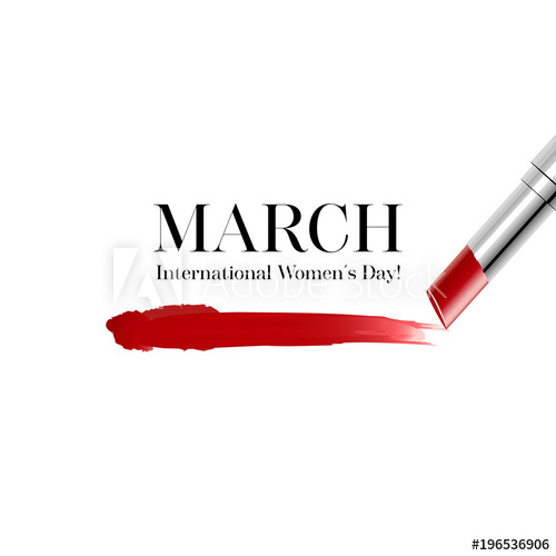500x500 March, Greeting Card Design For International Women's Day
