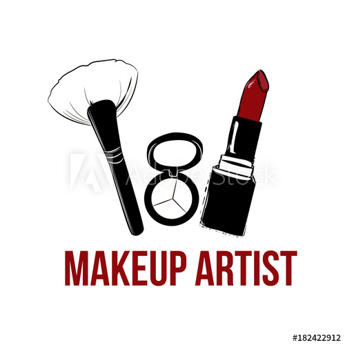 500x500 Makeup Artist Logo Banner Business Card And Logo Concept Beauty