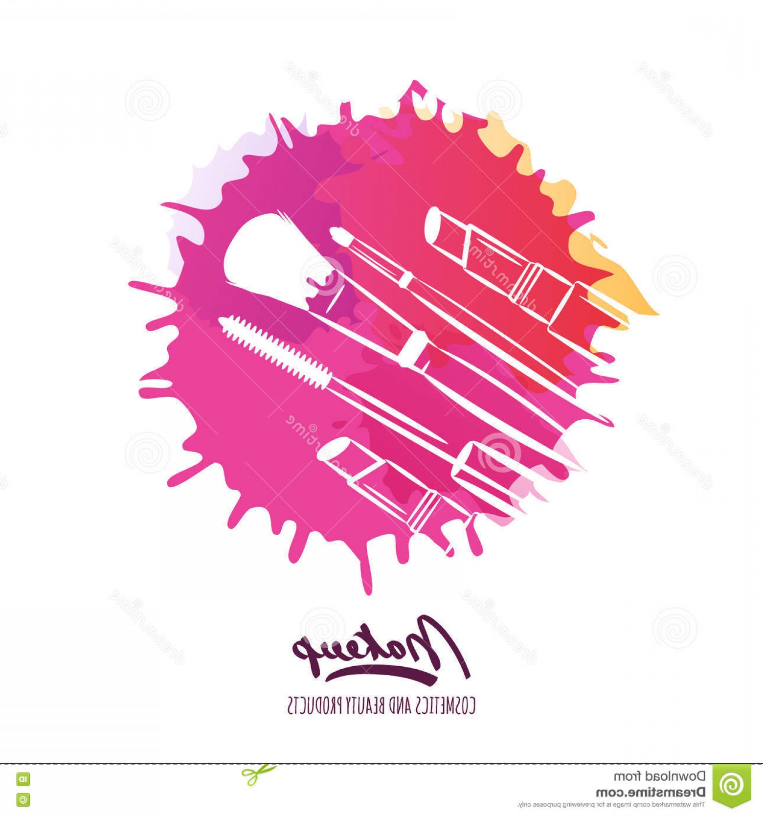 1560x1668 Stock Illustration Vector Beauty Logo Label Design Hand Drawn