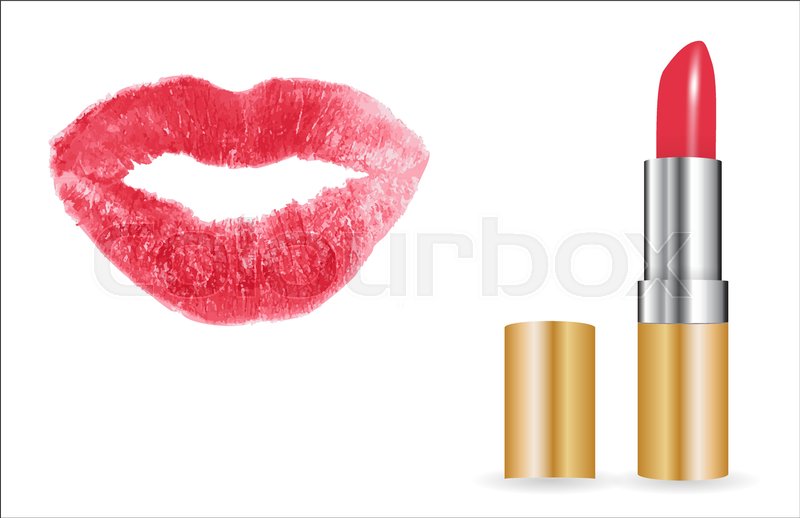 Lipstick Print Vector
