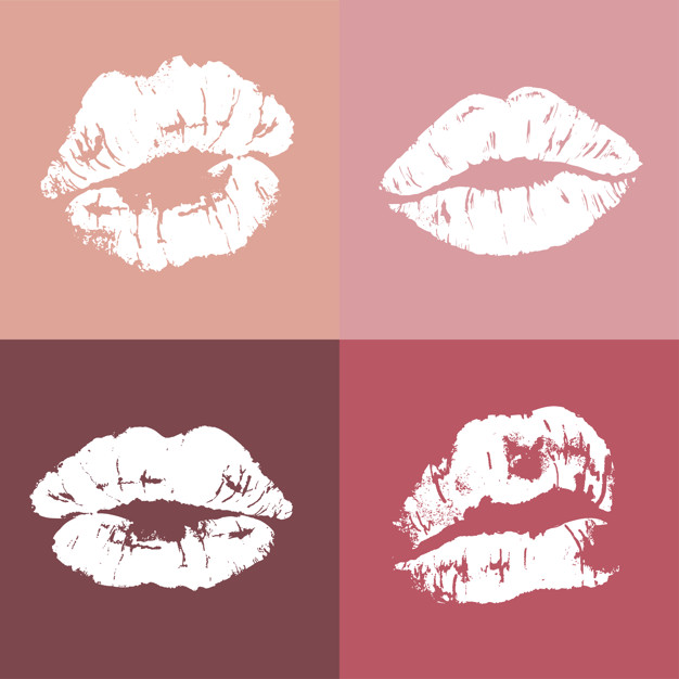 626x626 Pinup Style Lip Print Vector Free Download