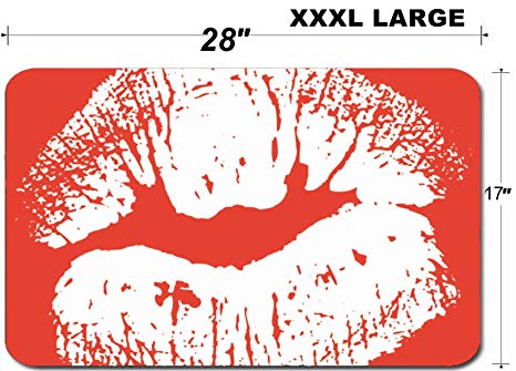 466x335 Luxlady Large Table Mat Non Slip Natural Rubber Desk