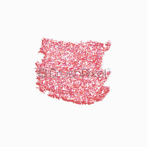 500x500 Red Smear Lipstick Gloss Splash On White Background Glitter Paint