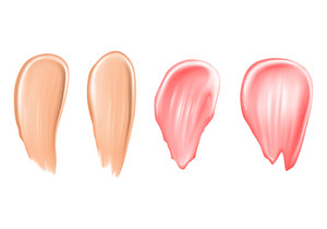 300x210 Lipstick Smear Royalty Free Vectors