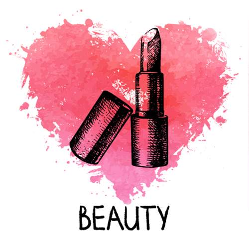 500x500 Heart With Lipstick Vector Material Free Download