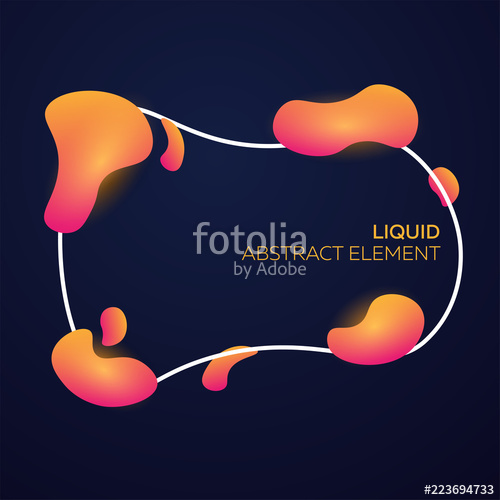 500x500 Liquid Vector Colorful Shapes Abstract Modern Graphic Elements