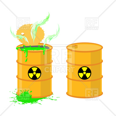 400x400 Barrel Of Acid, Open Barrel With Dangerous Toxic Green Liquid