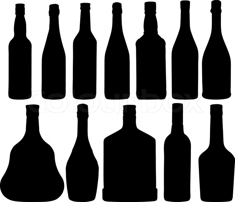 Liquor Bottle Vector
