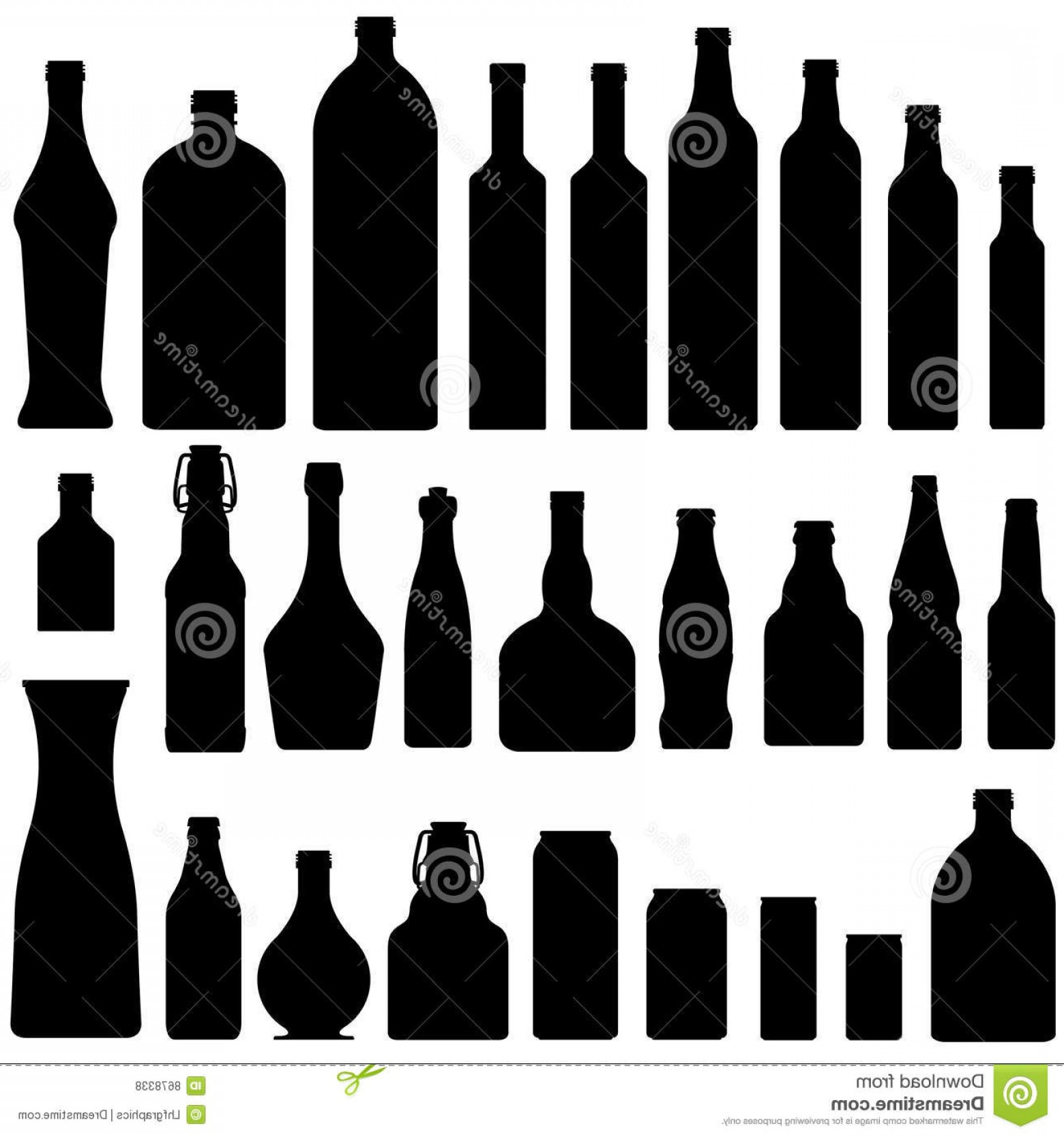1560x1668 Royalty Free Stock Photos Beer Wine Liquor Bottles Vector Image