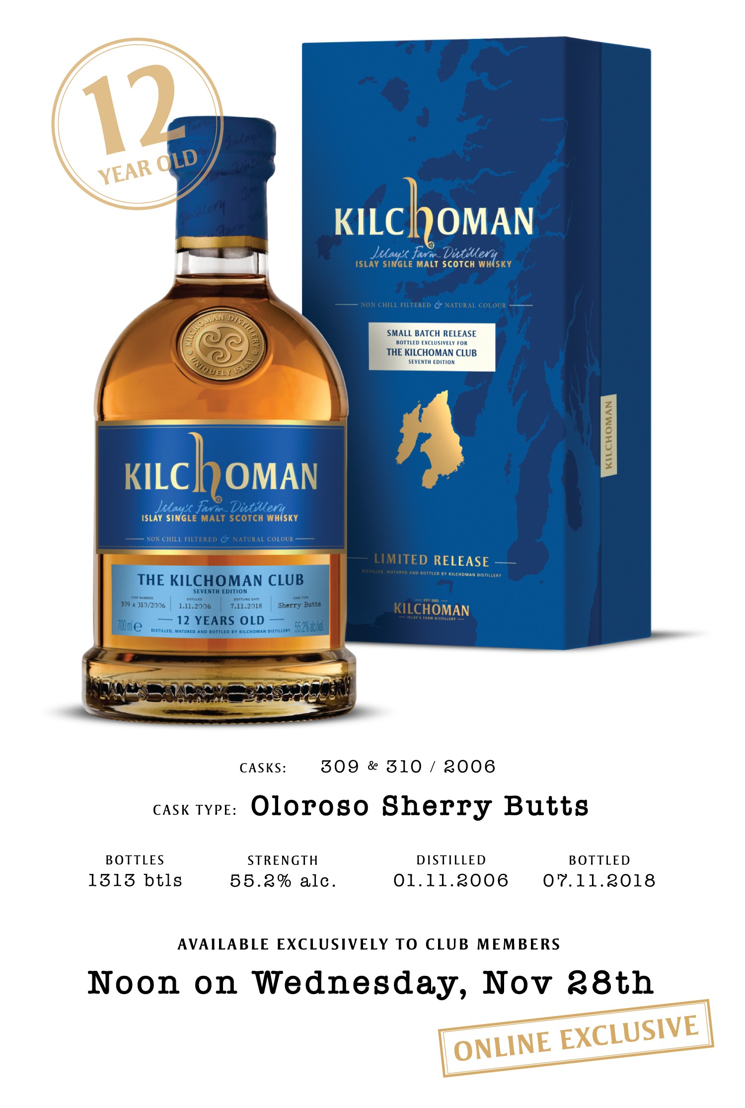 1500x2229 Cask Liquor Vector Best Of Club Release Kilchoman