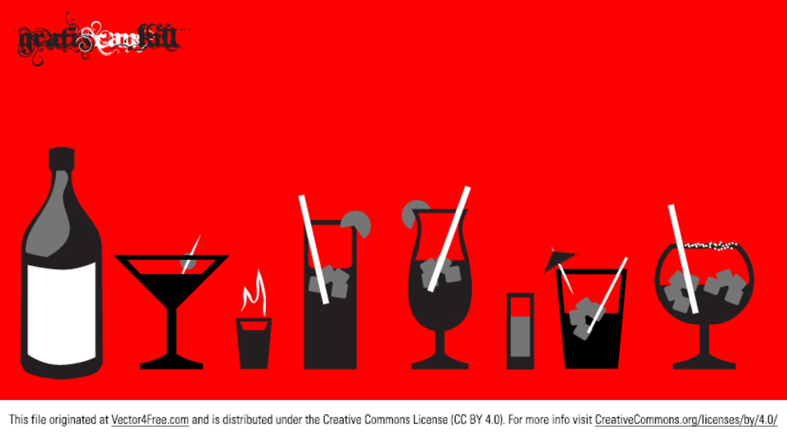 1136x633 Liquor Glass Vectors