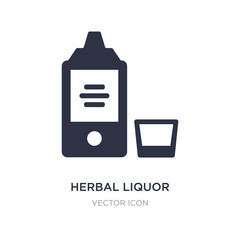 240x240 Two Color Herbal Liquor Vector Icon From Drinks Concept Isolated