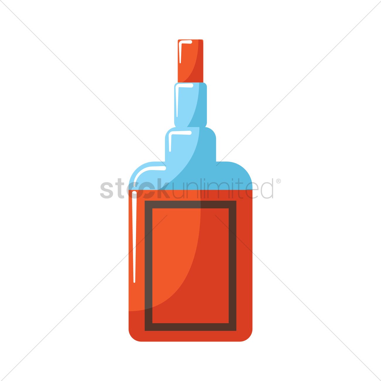1300x1300 Bottle Of Liquor Vector Image
