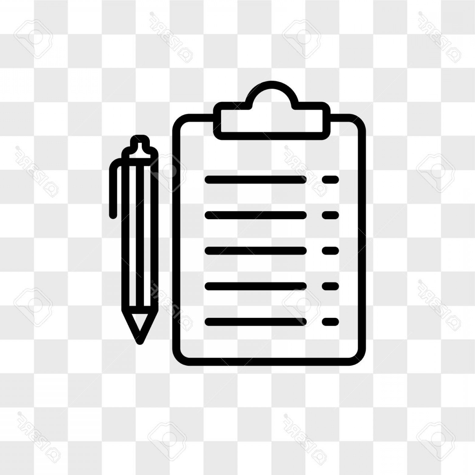 1560x1560 Photostock Vector List Vector Icon Isolated On Transparent