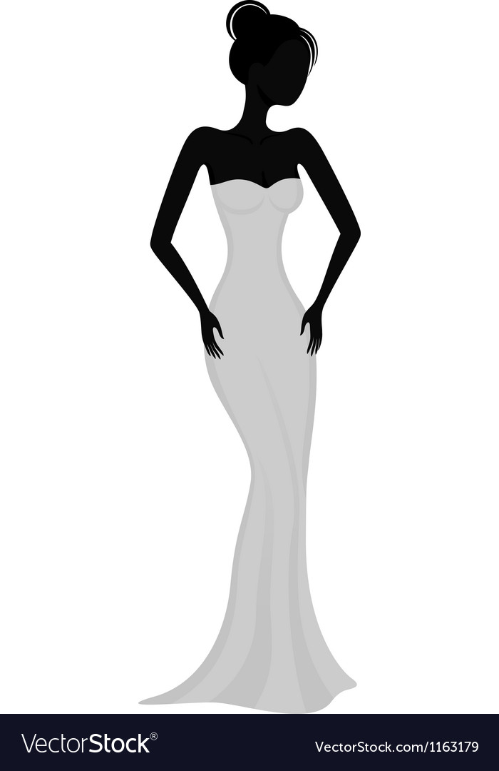700x1080 Huge Collection Of 'black And White Silhouette Dress' Download