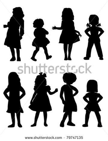 Girls Silhouette 360x470 Girls Silhouette