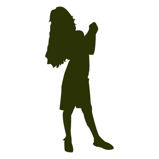 Little Girl Posing Silhouette 512x512 Little Girl Posing Silhouette