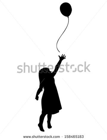 Vector Illustration Of A Little Girl Reaching For A Balloon 360x470 Vector Illustration Of A Little Girl Reaching For A Balloon