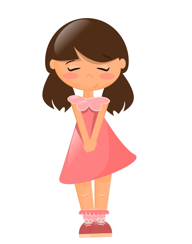 805x1024 Little Girl Vector