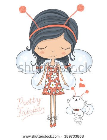 360x470 Fairy Vectorgirl Vectorgirl Illustrationromantic Girlcute Girl