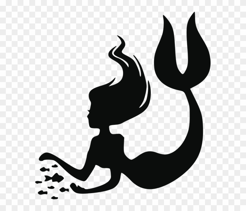 Little Mermaid Silhouette Png 840x720 Little Mermaid Silhouette Png