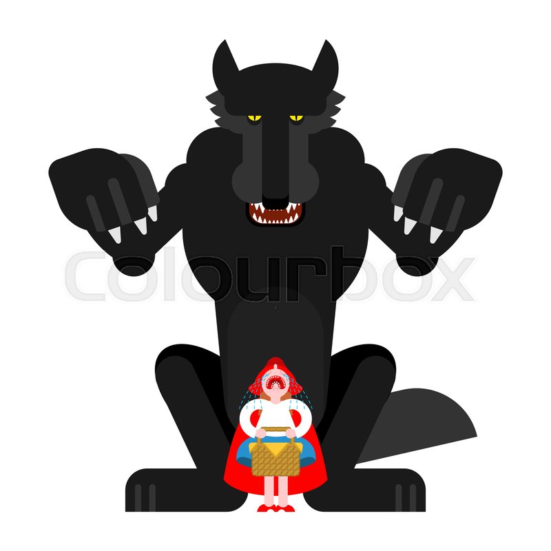 Little Red Riding Hood And Wolf Stock Vector Colourbox 800x800 Little Red Riding Hood And Wolf Stock Vector Colourbox