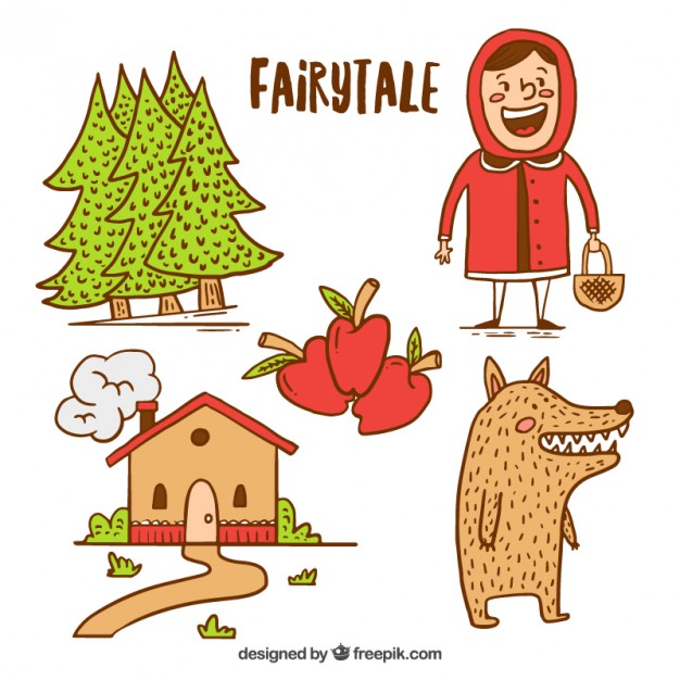 Hand Drawn Little Red Riding Hood Elements Vector Free Download 626x626 Hand Drawn Little Red Riding Hood Elements Vector Free Download