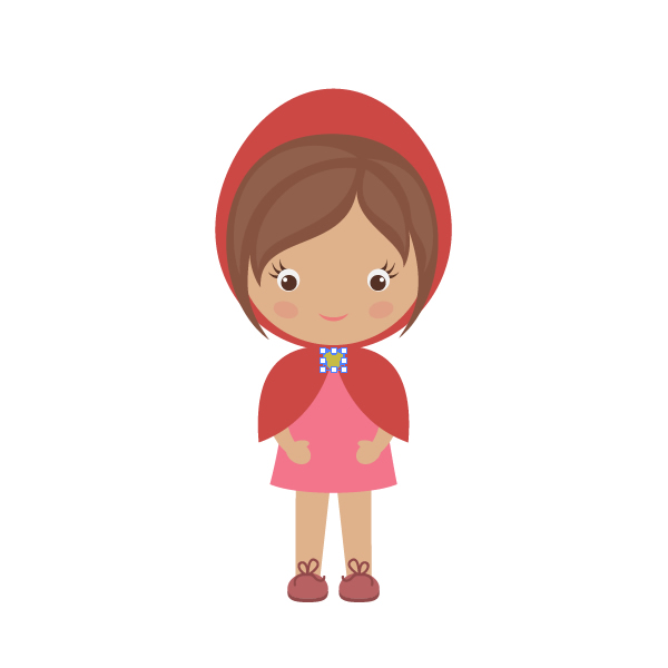 How To Draw Little Red Riding Hood With Basic Shapes In Adobe 600x600 How To Draw Little Red Riding Hood With Basic Shapes In Adobe