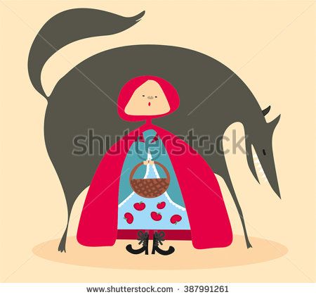 Little Red Riding Hood Vector Illustration Fairytaleanimal 450x422 Little Red Riding Hood Vector Illustration Fairytaleanimal