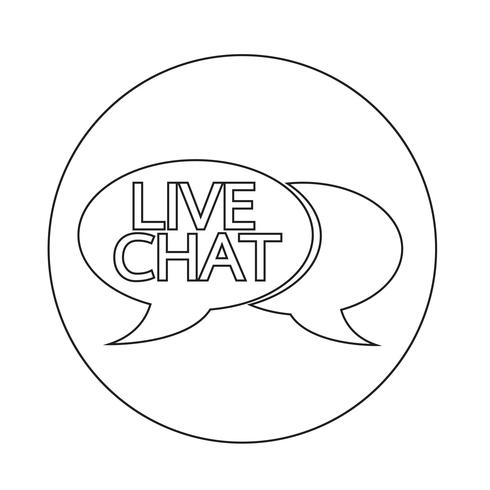 490x490 Live Chat Speech Bubble Icon