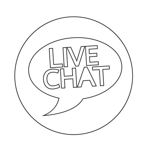 490x490 Live Chat Speech Bubble Icon