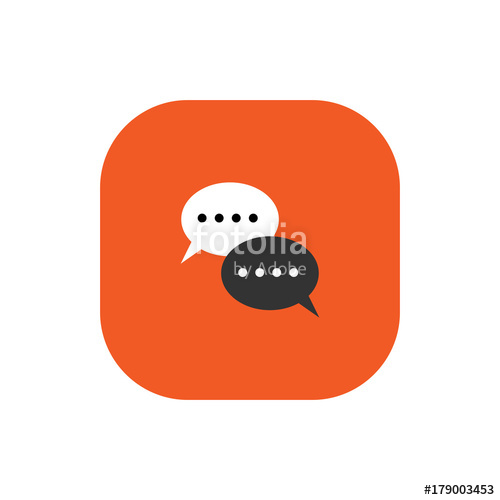 500x500 Live Chat Square Icon Vector Stock Image And Royalty Free Vector