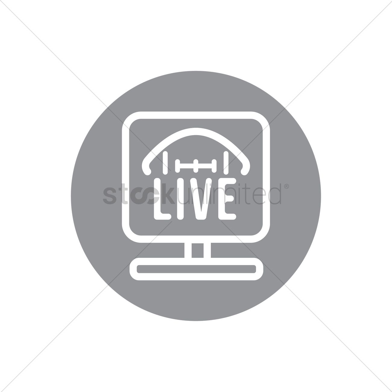 1300x1300 American Football Live Icon Vector Image