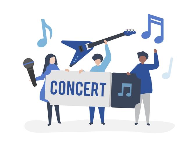 Live Music Vector