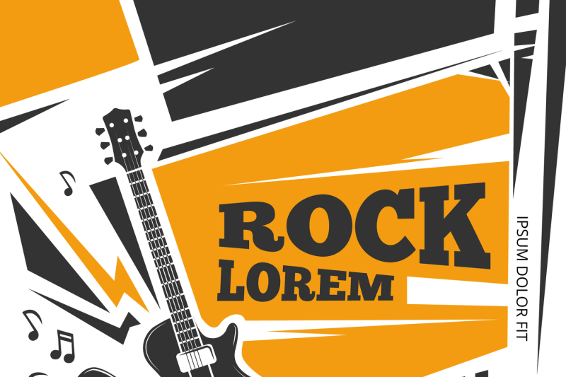 800x533 Live Music Vector Poster Template