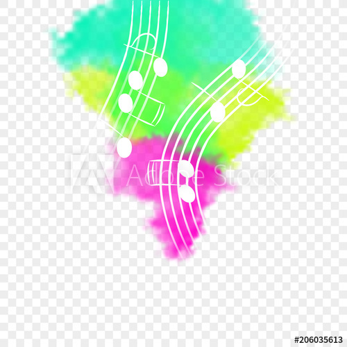 500x500 Live Music Vector A Colored Explosion With A Musical Staff