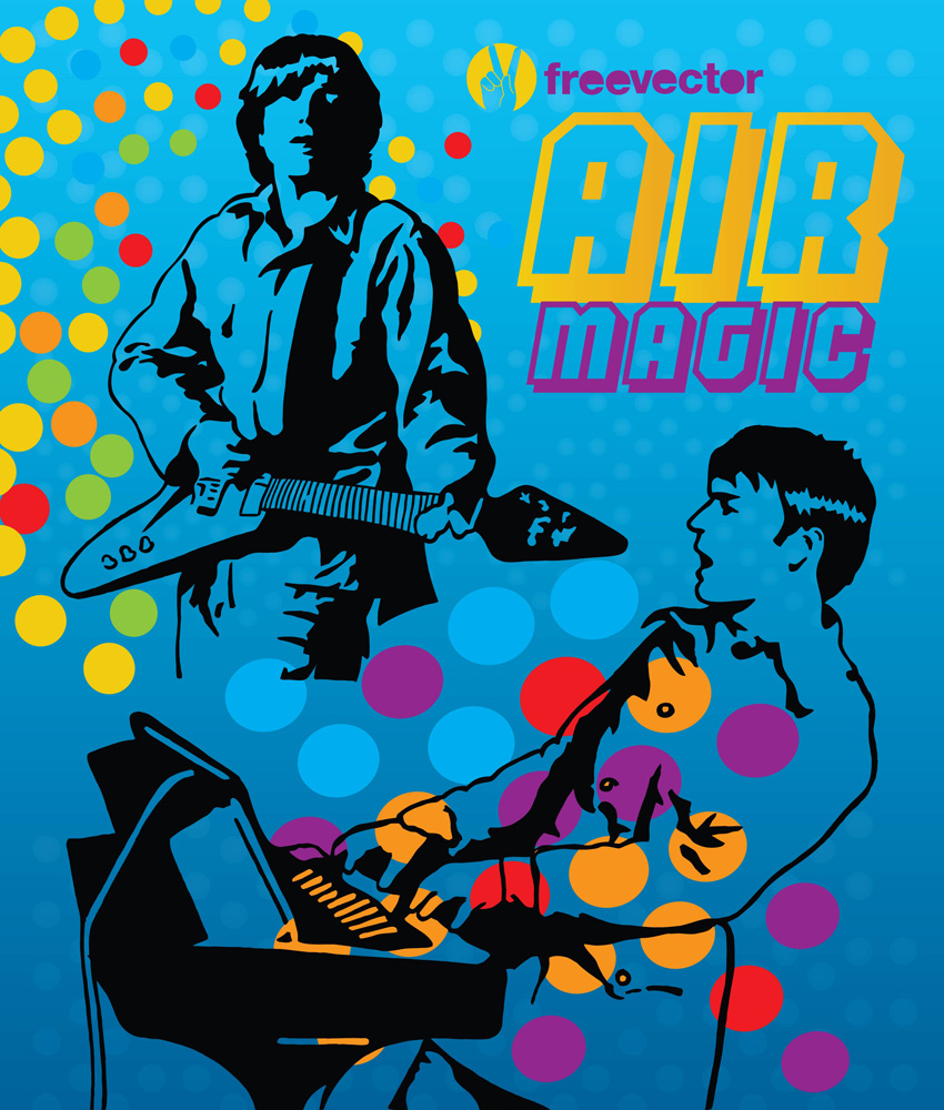 850x1000 Air Live Music Vector Art Graphics