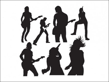 425x319 Free Live Music Vector Silhouettess Clipart And Vector Graphics