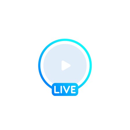 450x450 Live Stream Vector Icon Royalty Free Vector Graphics