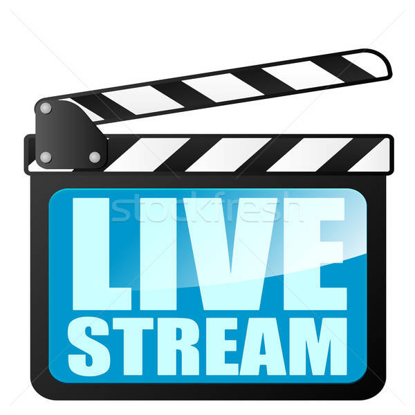 600x600 Clapper Board Livestream Vector Illustration Felix Pergande