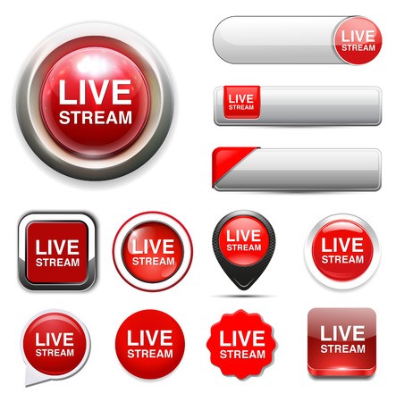 443x450 Live Stream Icon Royalty Free Vector Graphics